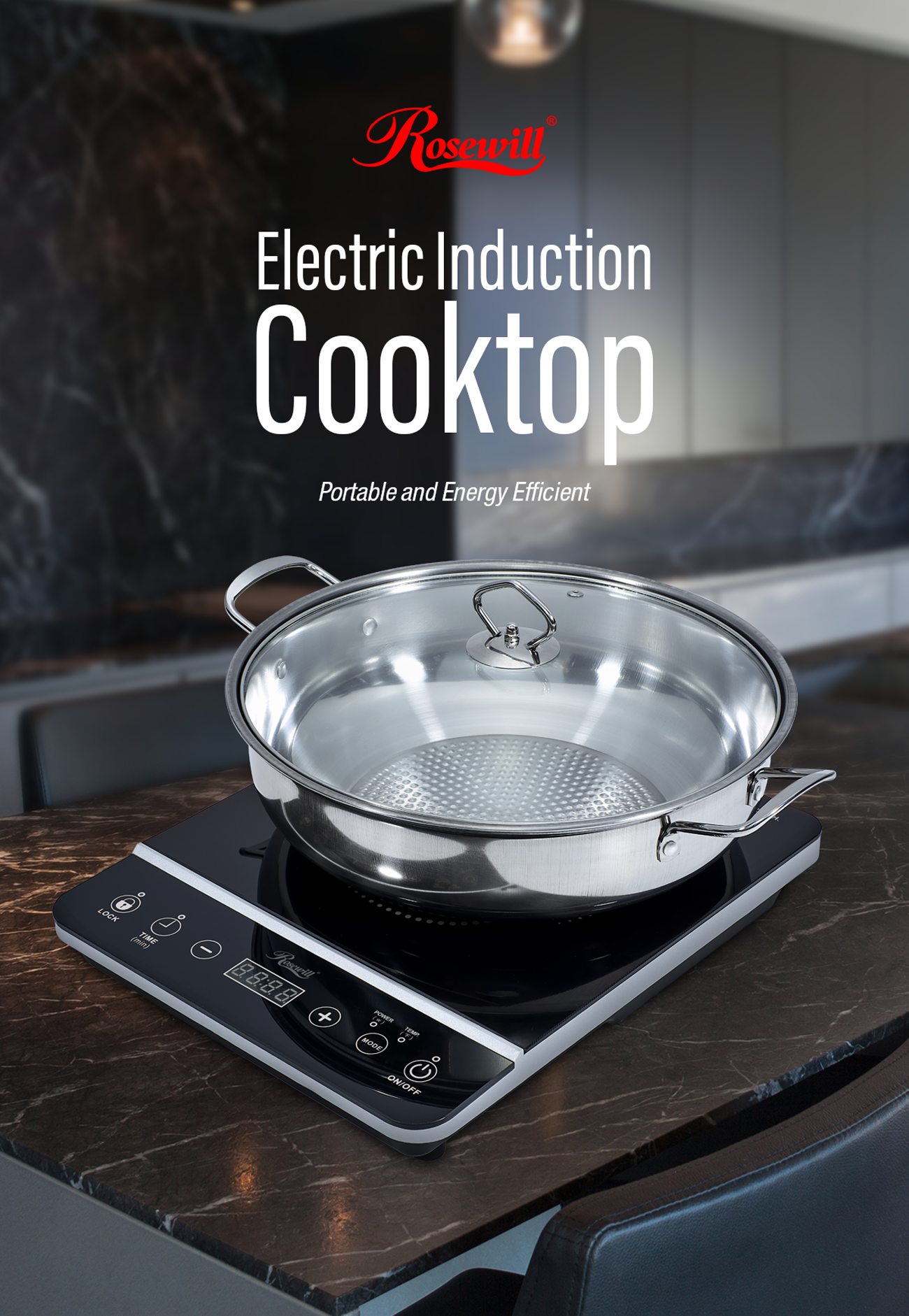 Rosewill RHAI-16001 Portable Induction Cooktop